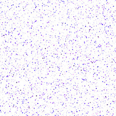 Seamless vector chaotic dots elements pattern. Abstract purple hexagon spots on white background. 10 eps. For design, fabric, textile, banner, cover.