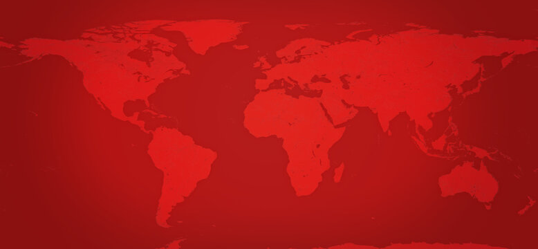red world map background. 3d-illustration elements of this image furnished by NASA