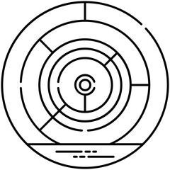 
A conceptual icon vector image of Complexity
