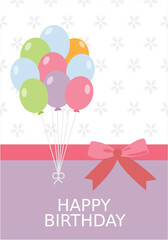 


A beautifully designed card with written birthday text and colorful hats depicting birthday greeting , happy birthday 
