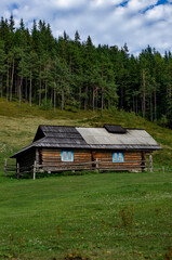 Secluded cabin in the woods