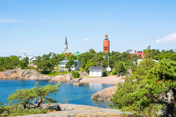 Coastal view of Hanko city, Finland