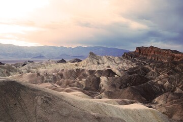 Fototapeta na wymiar Zabriskie Point in the Death Valley National Park, California, USA, United States of America