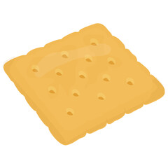 
A simple flat icon design of a Peanut butter cookie
