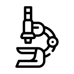 microscope equipment line icon vector illustration sign