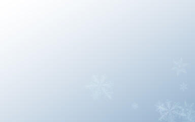 Fototapeta premium White Snow Vector Gray Background. New Snowfall 