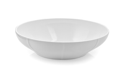 White bowl on white background