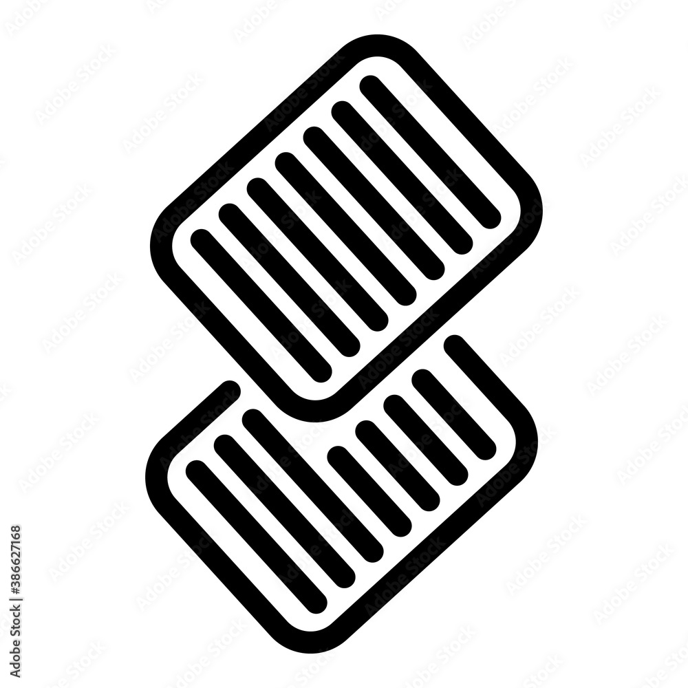 Poster Files scenario icon. Outline files scenario vector icon for web design isolated on white background
