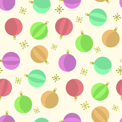 Merry Christmas tree toys pattern Happy new year holidays elements background/ Merry Christmas background