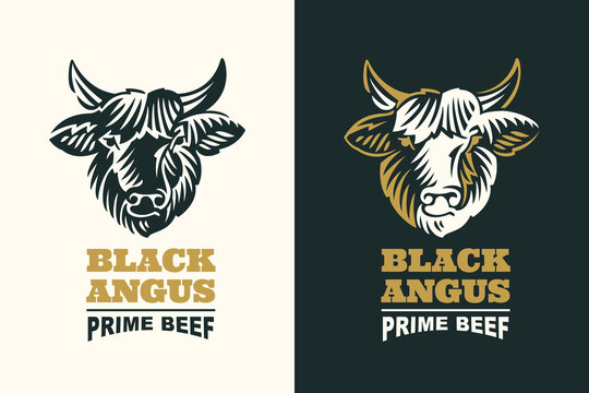 Прайм биф сайт. Прайм биф логотип. блэк ангус лого. black angus head logo. angus logo vector.