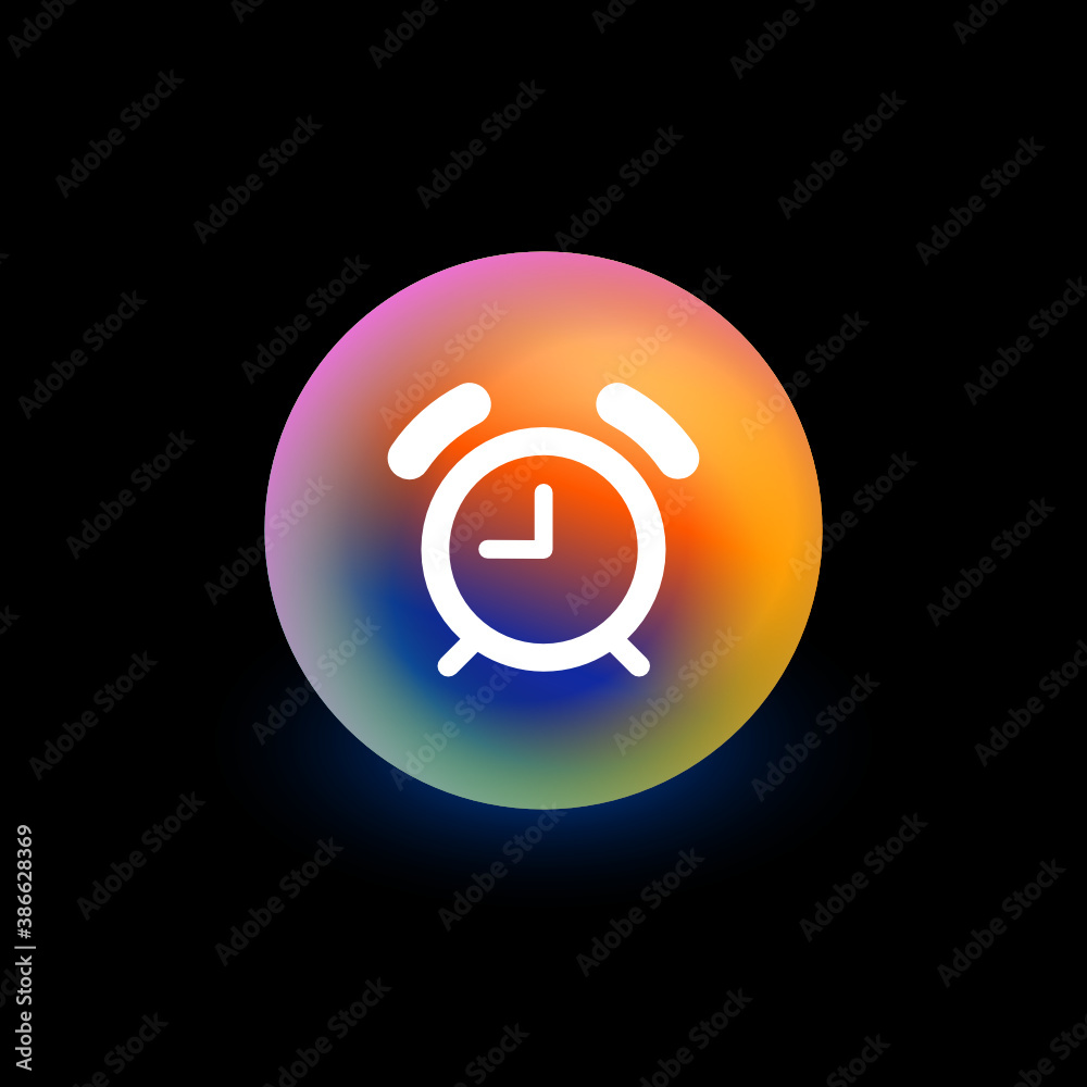 Wall mural alarm - app button