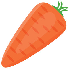 
A red long vegetable with small leaf, carrot. 
