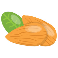 
A nut covered in shallow shell, almond . helpful in controlling cholesterol 
