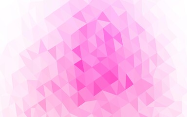 Obraz premium Light Pink vector abstract mosaic background.