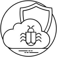 
A data storage device with having cloud graphic over it conceptualizing cloud storage 
