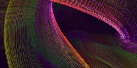 Abstract colored polygonal mesh background. 3d rendering. © alexmu