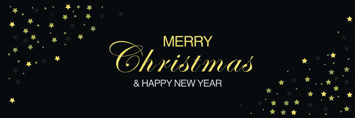 Fototapeta na wymiar Merry Christmas and happy new year banner