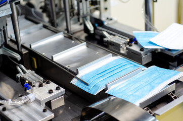 Medical Face Mask Making Machine. Mask Production Line