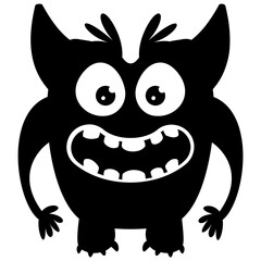 
A pink colored horrible faced creature with bulging eyes and big teeth and unusual body characterizing the oddball monster 
