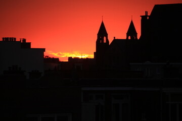 Obraz premium city castle at night