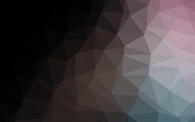 Fototapeta premium Dark Blue, Red vector polygon abstract background.