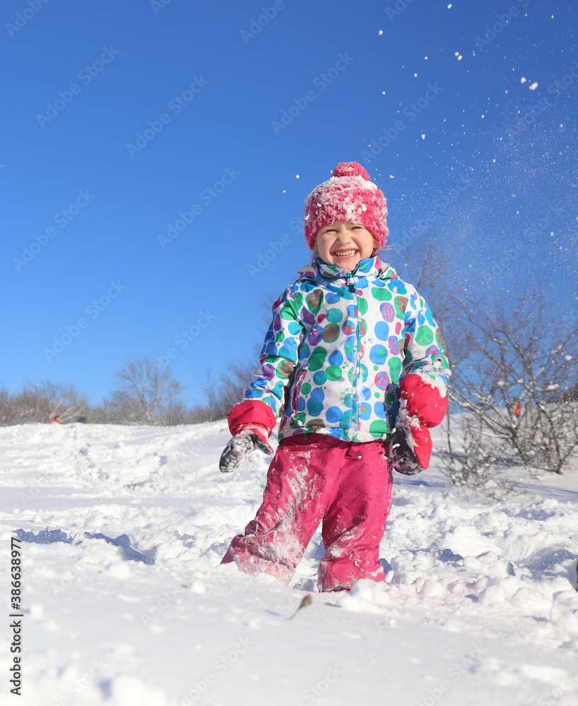 Sticker Kid in winter time