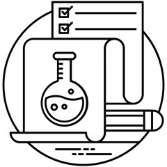 
A petri cup with dropper and sperms sample indicating lab testing icon 
