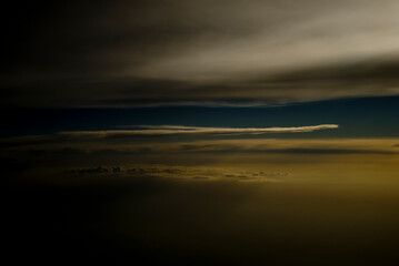 Fototapeta premium view of clouds from a plane