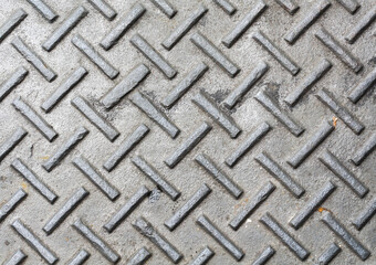 Old iron texture plate for background.