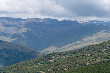 Fototapeta premium Mountainous landscape of Sierra Nevada in southern Spain