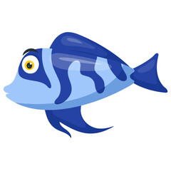 
A kind of fancy goldfish with heavy feather on head depicting lionhead fish 
