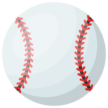 
Hard sports ball with side stitching, baseball
