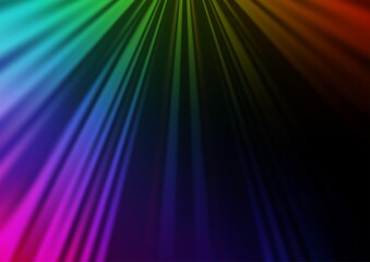 Dark Multicolor, Rainbow vector pattern with narrow lines.