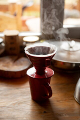 funnel for brewing coffee
