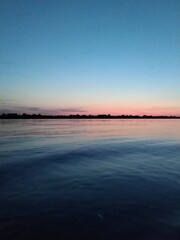 sunset on the river