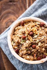 Oats and Nuts Porridge Served in Edible Plant Based Plates