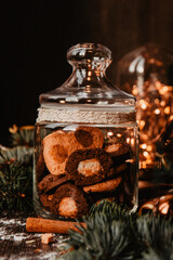 Christmas cookies in the jar