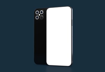 a digital smartphone device mobile phone 3d isolated