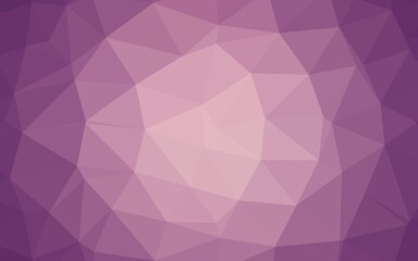 Light Purple vector triangle mosaic template.
