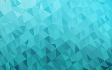 Light BLUE vector shining triangular pattern.