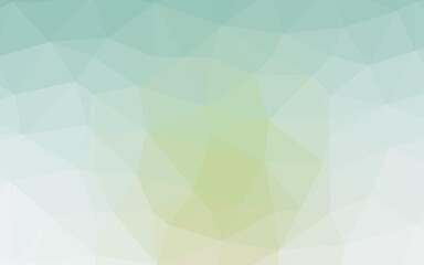 Light Green, Yellow vector low poly cover.