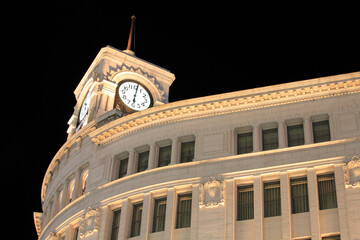銀座夜景時計台