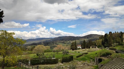 Naklejka premium landscape in the summer