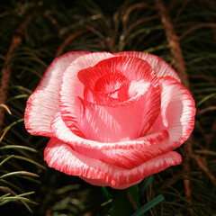 Papierblumen auf dem Blumenfest von Montisola