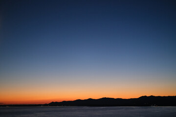 Fototapeta premium 浜名湖の夕焼け