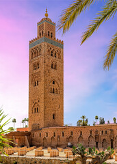 Obraz premium The Koutoubia Mosque in Marrakesh, Morocco .