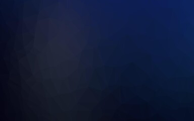 Obraz premium Dark BLUE vector shining triangular template.