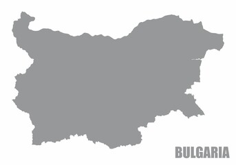 Fototapeta premium Bulgaria silhouette map
