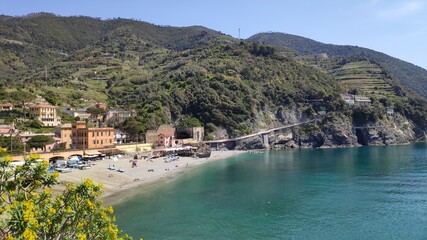view of the sea and mountains
