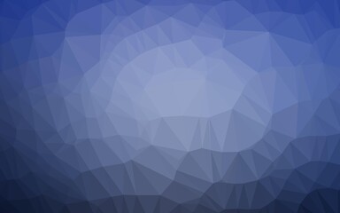 Light BLUE vector blurry hexagon template.